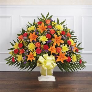 Heartfelt Tribute™ Floor Basket- Bright
