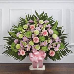 Heartfelt Tribute™ Floor Basket- Pastel