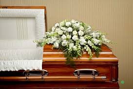 ALL White Half Casket Spray