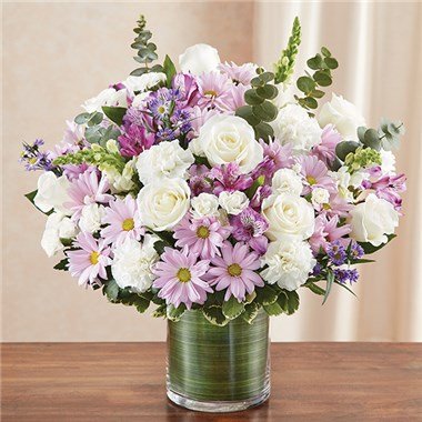 Cherished Memories Lavender & White