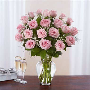 24 Elegance  Premium Long Stem Pink Roses